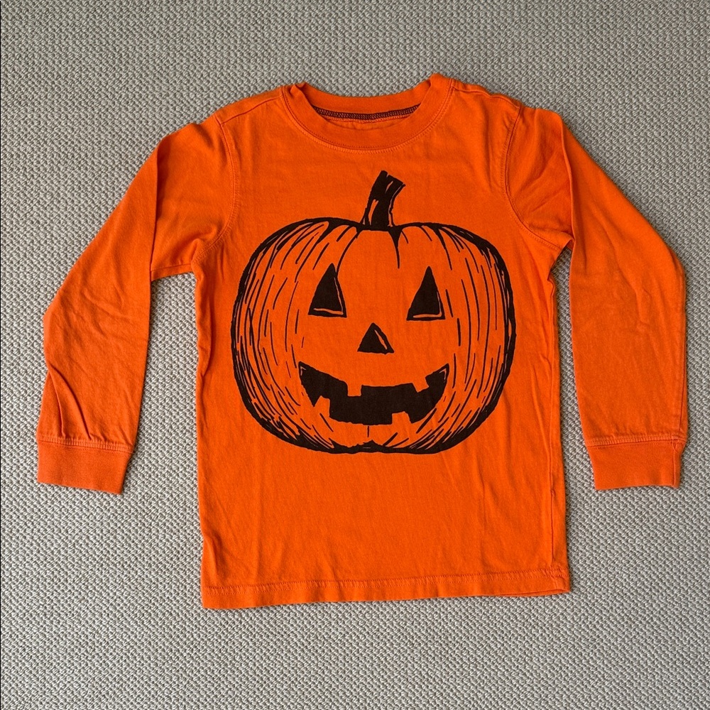 Carter's Orange Pumpkin Long Sleeve Tee Size 6